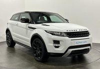 USED 2012 LAND ROVER RANGE ROVER EVOQUE 2.0 SI4 DYNAMIC LUX 3d 240 BHP Striking High Gloss Fuji White, Full Ebony Black Leather, Panoramic Glass Roof,Power Tailgate