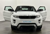 USED 2012 LAND ROVER RANGE ROVER EVOQUE 2.0 SI4 DYNAMIC LUX 3d 240 BHP Striking High Gloss Fuji White, Full Ebony Black Leather, Panoramic Glass Roof,Power Tailgate