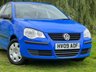 USED 2009 09 VOLKSWAGEN POLO 1.2 E 5d 59 BHP 