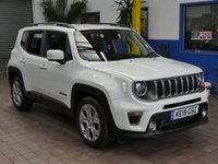 USED 2019 19 JEEP RENEGADE 1.3 LIMITED 5d 148 BHP SAT NAV HEATED LEATHER PARKING SENSORS LOW MILEAGE 1 OWNER EXCELLENT SERVICE HISTORY 6 MONTHS GOLD WARRANTY