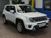 USED 2019 19 JEEP RENEGADE 1.3 LIMITED 5d 148 BHP SAT NAV HEATED LEATHER PARKING SENSORS LOW MILEAGE 1 OWNER EXCELLENT SERVICE HISTORY 6 MONTHS GOLD WARRANTY