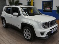 USED 2019 19 JEEP RENEGADE 1.3 LIMITED 5d 148 BHP SAT NAV HEATED LEATHER PARKING SENSORS LOW MILEAGE 1 OWNER EXCELLENT SERVICE HISTORY 6 MONTHS GOLD WARRANTY