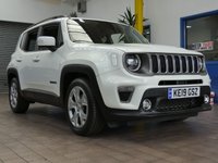 USED 2019 19 JEEP RENEGADE 1.3 LIMITED 5d 148 BHP SAT NAV HEATED LEATHER PARKING SENSORS LOW MILEAGE 1 OWNER EXCELLENT SERVICE HISTORY 6 MONTHS GOLD WARRANTY