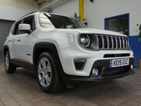 USED 2019 19 JEEP RENEGADE 1.3 LIMITED 5d 148 BHP SAT NAV HEATED LEATHER PARKING SENSORS LOW MILEAGE 1 OWNER EXCELLENT SERVICE HISTORY 6 MONTHS GOLD WARRANTY