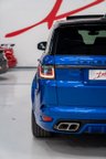 USED 2019 19 LAND ROVER RANGE ROVER SPORT 5.0 SVR 5d 567 BHP VELOCITY BLUE/CARBON BONNET