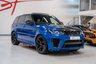 USED 2019 19 LAND ROVER RANGE ROVER SPORT 5.0 SVR 5d 567 BHP VELOCITY BLUE/CARBON BONNET
