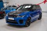 USED 2019 19 LAND ROVER RANGE ROVER SPORT 5.0 SVR 5d 567 BHP VELOCITY BLUE/CARBON BONNET