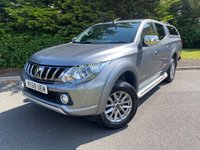 USED 2019 68 MITSUBISHI L200 2.4 DI-D 4WD WARRIOR DCB 178 BHP VAT PAID - LOW MILEAGE - DOCUMENTED SERVICE HISTORY - TRUCKMAN TOP -  TOWBAR - WARRIOR SPEC - CLEAN EXAMPLE