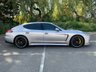 USED 2013 63 PORSCHE PANAMERA 4.8 V8 GTS PDK 5d 440 BHP Leather Interior in Black with GTS Alcantara Package&reg; Headlights - LED in Black inc PDLS+ Porsche Dynamic Lighting System Plus 20in Alloy Wheels - Panamera Sport Painted in Black Park Assist System inc Reversing Camera and Surround View PCCB - Porsche Ceramic Composite Brakes  BOSE Surround Sound System Towbar with Electrically Deployable-Retractable System Privacy Glass SportDesign Side Skirts Door Sill Guards - Personalised Aluminium Illuminated Steering Wheel - SportDesign Alcantara