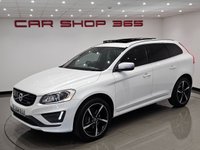 USED 2014 64 VOLVO XC60 2.0 D4 (181 PS) R-DESIGN LUX NAV GEARTRONIC ( EURO 6 ) S/S 5DR + PAN ROOF + HARMAN KARDON + E/M/HEATED LEATHERS + FAMILY PACK + ADAPTIVE CRUISE + DRIVER ALERT + PADDLESHIFT + HEATED S/WHEEL + XENONS / L.E.D.S + F/R PARK + BLIS + M/MEDIA + BTOOTH + PRIVACY + 20S + E/BOOT PANROOF+XENON+PARK+LEATHER+NAV+HARMAN KARDON+CRUISE