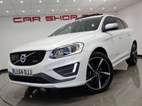 USED 2014 64 VOLVO XC60 2.0 D4 (181 PS) R-DESIGN LUX NAV GEARTRONIC ( EURO 6 ) S/S 5DR + PAN ROOF + HARMAN KARDON + E/M/HEATED LEATHERS + FAMILY PACK + ADAPTIVE CRUISE + DRIVER ALERT + PADDLESHIFT + HEATED S/WHEEL + XENONS / L.E.D.S + F/R PARK + BLIS + M/MEDIA + BTOOTH + PRIVACY + 20S + E/BOOT PANROOF+XENON+PARK+LEATHER+NAV+HARMAN KARDON+CRUISE