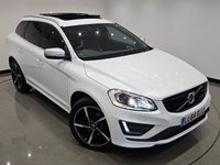 USED 2014 64 VOLVO XC60 2.0 D4 (181 PS) R-DESIGN LUX NAV GEARTRONIC ( EURO 6 ) S/S 5DR + PAN ROOF + HARMAN KARDON + E/M/HEATED LEATHERS + FAMILY PACK + ADAPTIVE CRUISE + DRIVER ALERT + PADDLESHIFT + HEATED S/WHEEL + XENONS / L.E.D.S + F/R PARK + BLIS + M/MEDIA + BTOOTH + PRIVACY + 20S + E/BOOT PANROOF+XENON+PARK+LEATHER+NAV+HARMAN KARDON+CRUISE