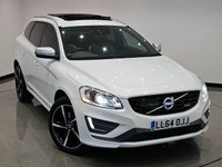 USED 2014 64 VOLVO XC60 2.0 D4 (181 PS) R-DESIGN LUX NAV GEARTRONIC ( EURO 6 ) S/S 5DR + PAN ROOF + HARMAN KARDON + E/M/HEATED LEATHERS + FAMILY PACK + ADAPTIVE CRUISE + DRIVER ALERT + PADDLESHIFT + HEATED S/WHEEL + XENONS / L.E.D.S + F/R PARK + BLIS + M/MEDIA + BTOOTH + PRIVACY + 20S + E/BOOT PANROOF+XENON+PARK+LEATHER+NAV+HARMAN KARDON+CRUISE