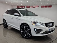 USED 2014 64 VOLVO XC60 2.0 D4 (181 PS) R-DESIGN LUX NAV GEARTRONIC ( EURO 6 ) S/S 5DR + PAN ROOF + HARMAN KARDON + E/M/HEATED LEATHERS + FAMILY PACK + ADAPTIVE CRUISE + DRIVER ALERT + PADDLESHIFT + HEATED S/WHEEL + XENONS / L.E.D.S + F/R PARK + BLIS + M/MEDIA + BTOOTH + PRIVACY + 20S + E/BOOT PANROOF+XENON+PARK+LEATHER+NAV+HARMAN KARDON+CRUISE