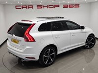 USED 2014 64 VOLVO XC60 2.0 D4 (181 PS) R-DESIGN LUX NAV GEARTRONIC ( EURO 6 ) S/S 5DR + PAN ROOF + HARMAN KARDON + E/M/HEATED LEATHERS + FAMILY PACK + ADAPTIVE CRUISE + DRIVER ALERT + PADDLESHIFT + HEATED S/WHEEL + XENONS / L.E.D.S + F/R PARK + BLIS + M/MEDIA + BTOOTH + PRIVACY + 20S + E/BOOT PANROOF+XENON+PARK+LEATHER+NAV+HARMAN KARDON+CRUISE