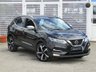 USED 2019 19 NISSAN QASHQAI 1.5 DCI TEKNA PLUS DCT 5d 114 BHP Finished in PEARL BLACK METALLIC with contrasting EBONY BLACK HEATED LEATHER SEATS. The Qashqai is one of the best selling SUV's around at the moment. This desireable edition new shape is comfy, easy to drive and has enough space for 5 adults. Features include, Pan Roof, Sat Nav, DAB Radio, 360 Reverse Cameras, B/Tooth, 19" Alloys and much more. Dealer serviced at 18178 miles, 31417 miles, 53179 miles and at 70724 miles on arrival.