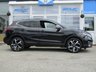 USED 2019 19 NISSAN QASHQAI 1.5 DCI TEKNA PLUS DCT 5d 114 BHP Finished in PEARL BLACK METALLIC with contrasting EBONY BLACK HEATED LEATHER SEATS. The Qashqai is one of the best selling SUV's around at the moment. This desireable edition new shape is comfy, easy to drive and has enough space for 5 adults. Features include, Pan Roof, Sat Nav, DAB Radio, 360 Reverse Cameras, B/Tooth, 19" Alloys and much more. Dealer serviced at 18178 miles, 31417 miles, 53179 miles and at 70724 miles on arrival.
