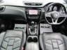 USED 2019 19 NISSAN QASHQAI 1.5 DCI TEKNA PLUS DCT 5d 114 BHP Finished in PEARL BLACK METALLIC with contrasting EBONY BLACK HEATED LEATHER SEATS. The Qashqai is one of the best selling SUV's around at the moment. This desireable edition new shape is comfy, easy to drive and has enough space for 5 adults. Features include, Pan Roof, Sat Nav, DAB Radio, 360 Reverse Cameras, B/Tooth, 19" Alloys and much more. Dealer serviced at 18178 miles, 31417 miles, 53179 miles and at 70724 miles on arrival.