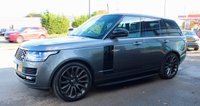 PRE-OWNED 2017 67 LAND ROVER RANGE ROVER 3.0 TDV6 VOGUE SE 5d 255 BHP Corris Grey, 360 Parking Aid, Panoramic Sunroof, Meridian Digital Sound System, Heated Windscreen, Adaptive Dynamics, Blind Spot Monitor With Reverse Traffic Monitor, Cruise Control, DAB Radio, Dual View Touch Screen, Xenon Hedlamps With Led Signature Lighting, Traffic Sign Recognition, Configurable Mood Lighting, Bluetooth Phone Connection, Automatic High Beam Assist, Hill Decent Control, Tyre Pressure Monitoring System, Television, Lane Departure Warning, 2 Previous Owners, Full Service Histor