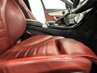 USED 2017 17 MERCEDES-BENZ C-CLASS 2.1 C 220 D AMG LINE 4d 170 BHP High Gloss Polar White, Cranberry red full leather interior,