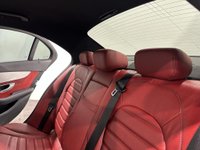 USED 2017 17 MERCEDES-BENZ C-CLASS 2.1 C 220 D AMG LINE 4d 170 BHP High Gloss Polar White, Cranberry red full leather interior,