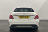 USED 2017 17 MERCEDES-BENZ C-CLASS 2.1 C 220 D AMG LINE 4d 170 BHP High Gloss Polar White, Cranberry red full leather interior,