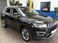 USED 2020 70 JEEP COMPASS 1.4 MULTIAIR II LIMITED 5d 168 BHP SAT NAV LEATHER HEATED SEATS PARKING SENSORS REAR CAMERA 1 OWNER SERVICE HISTORY 6 MONTHS GOLD WARRANTY