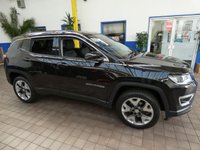 USED 2020 70 JEEP COMPASS 1.4 MULTIAIR II LIMITED 5d 168 BHP SAT NAV LEATHER HEATED SEATS PARKING SENSORS REAR CAMERA 1 OWNER SERVICE HISTORY 6 MONTHS GOLD WARRANTY
