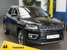 USED 2020 70 JEEP COMPASS 1.4 MULTIAIR II LIMITED 5d 168 BHP SAT NAV LEATHER HEATED SEATS PARKING SENSORS REAR CAMERA 1 OWNER SERVICE HISTORY 6 MONTHS GOLD WARRANTY