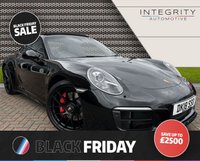 USED 2018 18 PORSCHE 911 3.0 CARRERA GTS PDK 2d 444 BHP 20" BLACK SATIN ALLOYS - SAT NAV - BLUETOOTH - DAB RADIO - ELECTRIC TILT AND SLIDE SUNROOF - TINTED WINDOWS