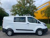 USED 2017 67 FORD TRANSIT CUSTOM 2.0 290 D/CAB 6 SEATER L1 L/R P/V FWD Direct to us from lease company