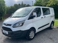 USED 2017 67 FORD TRANSIT CUSTOM 2.0 290 D/CAB 6 SEATER L1 L/R P/V FWD Direct to us from lease company
