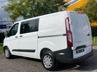 USED 2017 67 FORD TRANSIT CUSTOM 2.0 290 D/CAB 6 SEATER L1 L/R P/V FWD Direct to us from lease company