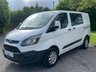 USED 2017 67 FORD TRANSIT CUSTOM 2.0 290 D/CAB 6 SEATER L1 L/R P/V FWD Direct to us from lease company