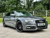 USED 2014 63 AUDI A5 2.0 SPORTBACK TDI BLACK EDITION S/S 5d 148 BHP BLACK EDITION UPGRADED ALLOYS
