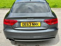 USED 2014 63 AUDI A5 2.0 SPORTBACK TDI BLACK EDITION S/S 5d 148 BHP BLACK EDITION UPGRADED ALLOYS