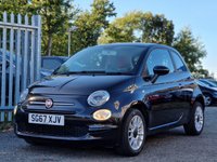 USED 2017 67 FIAT 500 1.2 POP STAR 3d 69 BHP ULEZ COMPLIANT +  CLIMATE CONTROL +   CRUISE CONTROL +  RADIO MULTIMEDIA +  ELECTRIC WINDOWS +   AUTOMATIC START/STOP +  AUX CONNECTION +  USB CONNECTION +  15 INCH ALLOYS WHEELS +