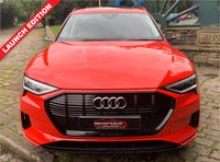USED 2019 69 AUDI E-TRON 0.0 QUATTRO LAUNCH EDITION 5d 403 BHP STUNNING 1 OWNER 'LAUNCH EDITION'  AUDI E-TRON 55 QUATTRO AUTOMATIC ELECTRIC SUV 5DR - BIG SPEC COSTING IN EXCESS OF &pound;85000.00 WHEN WAS NEW - 21 INCH ALLOYS - TWIN ELEC GLASS ROOF - HEADS UP DISPLAY - FULL PREMIUM HEATED VALCONA LEATHER SPORTS SEATS - 1 PRIVATE OWNER - SERVICE HISTORY