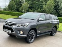 USED 2018 68 TOYOTA HI-LUX 2.4 INVINCIBLE X 4WD D-4D DCB 4d 147 BHP ** NO VAT * CANOPY + SAT NAV