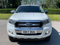 USED 2017 17 FORD RANGER 2.2 LIMITED 4X4 DCB TDCI 4d 148 BHP ** NO VAT ** FULL LEATHER + SATNAV