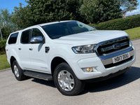 USED 2017 17 FORD RANGER 2.2 LIMITED 4X4 DCB TDCI 4d 148 BHP ** NO VAT ** FULL LEATHER + SATNAV