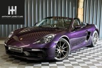 USED 2022 72 PORSCHE 718 4.0 BOXSTER GTS PDK 2d 395 BHP VIOLA METALLIC PAINT, PDK, GTS INTERIOR WITH CRAYON STITCHING, BOSE STEREO, SPORTS CHRONO, HEATED SEATS, HEATED STEERING WHEEL, APPLE CARPLAY, REVERSE CAMERA