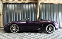 USED 2022 72 PORSCHE 718 4.0 BOXSTER GTS PDK 2d 395 BHP VIOLA METALLIC PAINT, PDK, GTS INTERIOR WITH CRAYON STITCHING, BOSE STEREO, SPORTS CHRONO, HEATED SEATS, HEATED STEERING WHEEL, APPLE CARPLAY, REVERSE CAMERA
