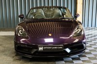USED 2022 72 PORSCHE 718 4.0 BOXSTER GTS PDK 2d 395 BHP VIOLA METALLIC PAINT, PDK, GTS INTERIOR WITH CRAYON STITCHING, BOSE STEREO, SPORTS CHRONO, HEATED SEATS, HEATED STEERING WHEEL, APPLE CARPLAY, REVERSE CAMERA