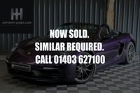 USED 2022 72 PORSCHE 718 4.0 BOXSTER GTS PDK 2d 395 BHP VIOLA METALLIC PAINT, PDK, GTS INTERIOR WITH CRAYON STITCHING, BOSE STEREO, SPORTS CHRONO, HEATED SEATS, HEATED STEERING WHEEL, APPLE CARPLAY, REVERSE CAMERA