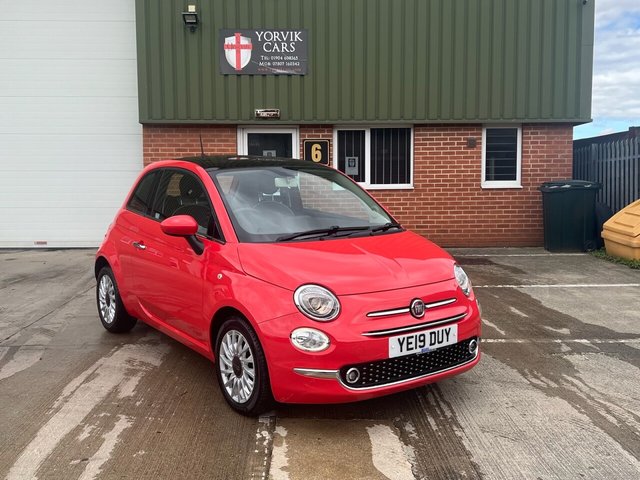 2019 19 Fiat 500 1.2L LOUNGE 3d 69 BHP