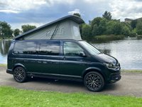USED 2018 18 VOLKSWAGEN TRANSPORTER 4 BERTH LUXURY CAMPERVAN LONG WHEEL BASE DSG AUTO WITH REAR TAILGATE -2.0 T32 TDI P/V HIGHLINE BMT 147 BHP REAR TAILGATE CAMPERKING ST TROPEZ