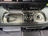 USED 2018 18 VOLKSWAGEN TRANSPORTER 4 BERTH LUXURY CAMPERVAN LONG WHEEL BASE DSG AUTO WITH REAR TAILGATE -2.0 T32 TDI P/V HIGHLINE BMT 147 BHP REAR TAILGATE CAMPERKING ST TROPEZ