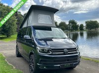 USED 2018 18 VOLKSWAGEN TRANSPORTER 4 BERTH LUXURY CAMPERVAN LONG WHEEL BASE DSG AUTO WITH REAR TAILGATE -2.0 T32 TDI P/V HIGHLINE BMT 147 BHP REAR TAILGATE CAMPERKING ST TROPEZ