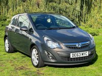 USED 2013 63 VAUXHALL CORSA 1.4 ENERGY AC 3d 98 BHP 